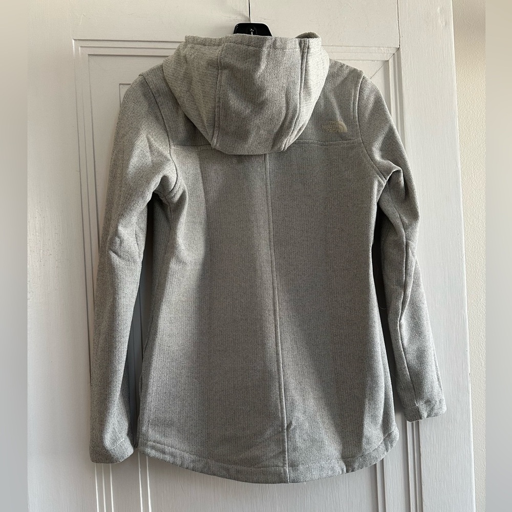 The North Face Women’s Heather Gray 1/4-Snap Hooded Pullover - XS - Picture 2 of 9